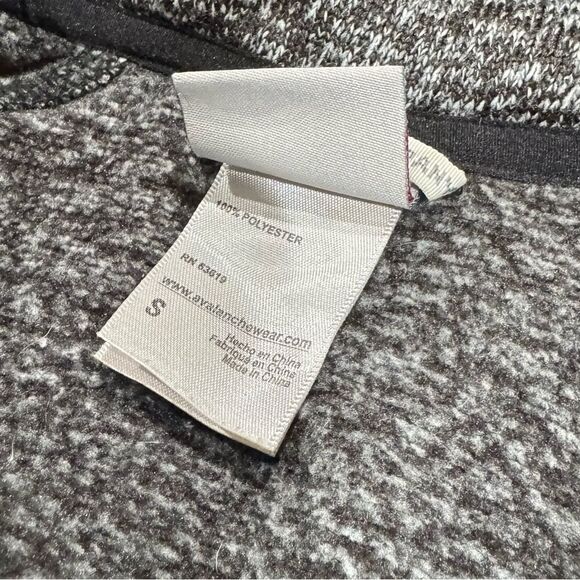 Avalanche 1/4 Zip Knit Pullover Sweatshirt Grey Women’s Small - Picture 3 of 4